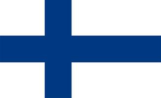 bandera finlandesa de finlandia vector