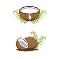 coconut logo Vector icon design illustration