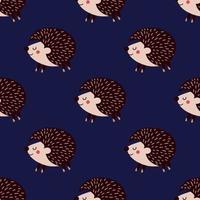 background with hedgehogs on blue background.vector illustration vector