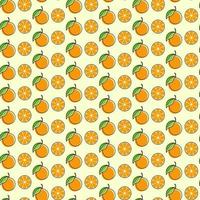 orange fruit seamless design illustration