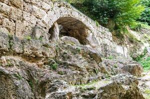 ancient bridge of the bull where the railway passed photo