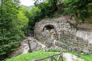 ancient bridge of the bull where the railway passed photo