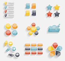 Collection of Infographic Templates for Business Vector Illustra