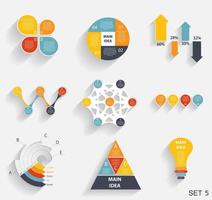 Collection of Infographic Templates for Business Vector Illustration