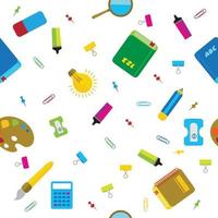 back to school pattern vector