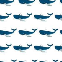 whale sperm seamless pattern for fabric vector