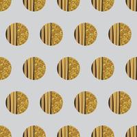 circle golden glitter pattern with brown color vector