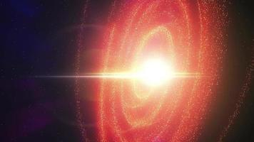 galaxie spirale dans l'espace lointain video