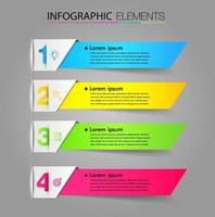 modern text box template, infographics banner vector