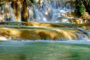 Tad Sae Waterfall in Luang Prabang, Laos photo