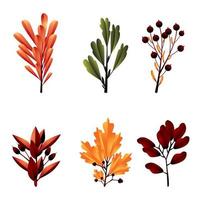 Autumn Leaf Icon Concept vector