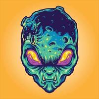 Monster Alien Galaxy Illustrations vector