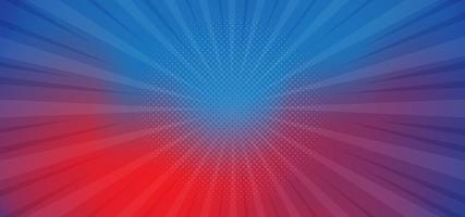 Red and blue retro background vector