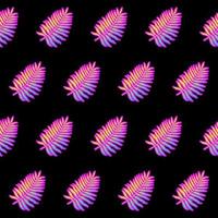Bright surreal plant wallpaper seamless pattern background. vector