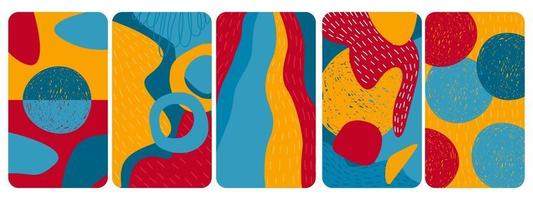 Abstract backgrounds collection for mobile phone case, birthday card vector