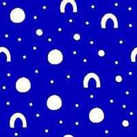 Blue and white fabric swatch for wrapping paper, textile. vector