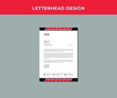 Professional Corporate letterhead Design Template. vector