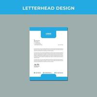 Professional Corporate letterhead Design Template. vector