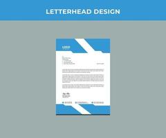 Professional Corporate letterhead Design Template. vector