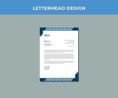 Professional Corporate letterhead Design Template. vector