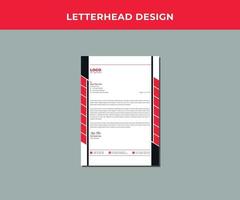 Professional Corporate letterhead Design Template. vector