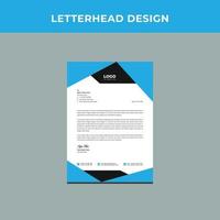 Professional Corporate letterhead Design Template. vector