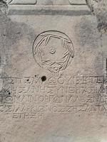 símbolos históricos signos alfabetos del antiguo egipto foto