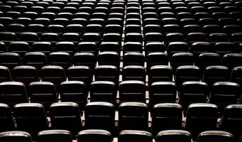 vista de sillas de cine abstracto foto