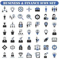 iconos de negocios y finanzas vector