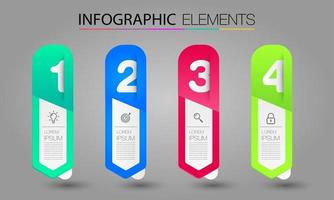 modern text box template, infographics banner vector