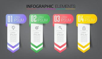 modern text box template, infographics banner vector