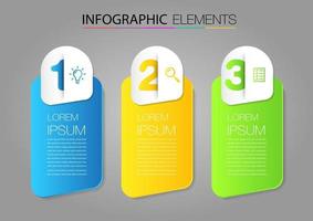 modern text box template, infographics banner vector