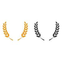 Grain icon. Vector illustration in flat design