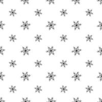 Snow seamless pattern. Winter snowflakes texture. Vector