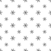 Snow seamless pattern. Winter snowflakes texture. Vector