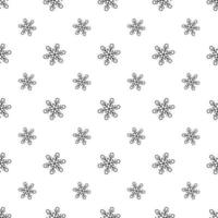 Snow seamless pattern. Winter snowflakes texture. Vector