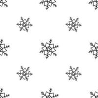 Snow seamless pattern. Winter snowflakes texture. Vector