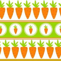 Carrot Seamless Pattern Background Vector Illustration