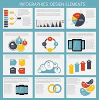Ilustración de vector de plantilla de negocio de infografía