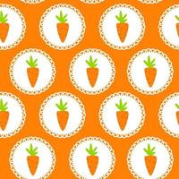 Carrot Seamless Pattern vector