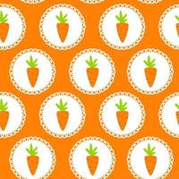 Carrot Seamless Pattern vector