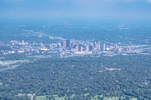 Vista aérea de la principal ciudad americana de Minneapolis, Minnesota. foto