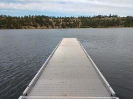 spokane river long lake in nine mile falls washington photo