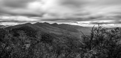 Graveyard fields overlook in the smoky mountains in north carolina photo