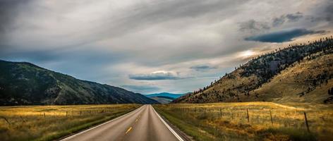 wide open vast montana landscape in summer photo