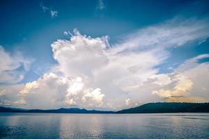 Beautiful landscape scenes at lake jocassee south carolina photo