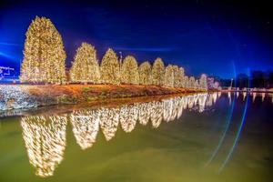 Outdoor christmas decorations at christmas town usa photo