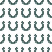 Irish holiday St Patrick day, seamless horseshoes vector