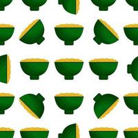 Irish holiday St Patrick day, seamless pot of coins vector