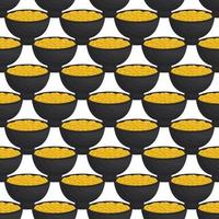 Irish holiday St Patrick day, seamless pot of coins vector